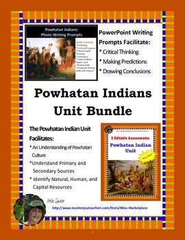 Preview of Powhatan Nation Unit: (Bundle)
