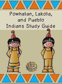 Preview of Powhatan, Lakota, and Pueblo Study Guide and More!