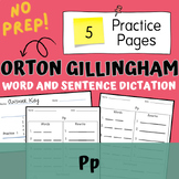 Pp Dictation Words and Sentences Orton Gillingham | Scienc