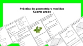 Práctica de geometría y medidas 4 grado