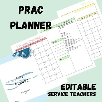 Preview of Prac Planner for Placement