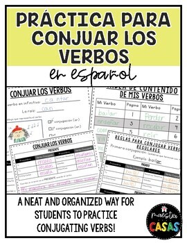 Preview of Práctica de Conjugación de Verbos en Español // Verb Conjugation Practice