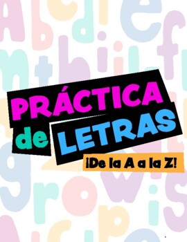 Preview of Práctica de Letras - Español