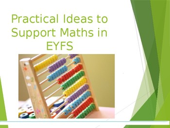 Preview of Practical Activities to Support Maths for Presentation/Workshop for Parents