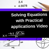 Practical Steps to Solving Equations Video, Algebra Tutori