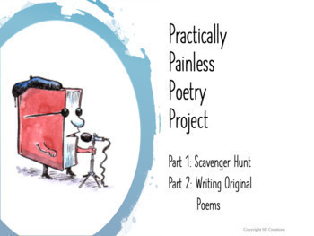Preview of Practically Painless Poetry Project Google Fillable Slides w/ Handouts