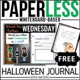 Practically Paperless™ FREE Halloween Journal {Whiteboard-based}
