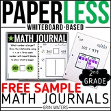 Practically Paperless™ Math Journal {2nd Grade FREE SAMPLE}