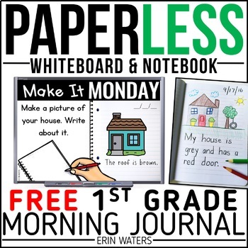 Preview of Practically Paperless™ Morning Work 1st Grade {FREE SAMPLE}