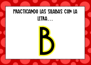 Preview of Practicando las Silabas con Letra B BOOM Card!