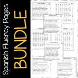 Practicas de Fluidez (Spanish Fluency Practice) BUNDLE