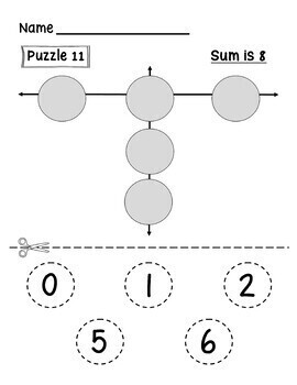 Practice Addition Facts to 12 with Circle Math by Fab Creations by Gale