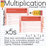 Practice/Assess Multiplying x5s & Commutative Property x5s