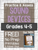 Practice & Assess POETRY: Sound Devices Freebie for Grades 4-5
