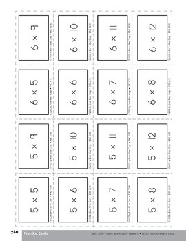 Practice Cards, Grade 6 by Evan-Moor Educational Publishers | TpT