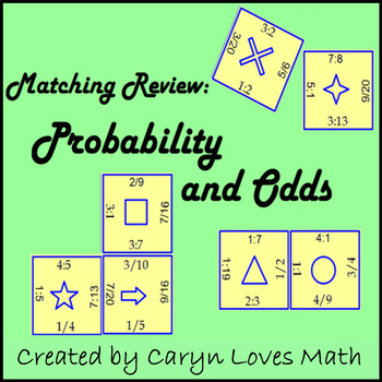 Changing Probability To Odds Square Puzzle Activity By Caryn Loves Math