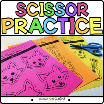 👉 Cutting with Scissors - Scissor Skills Activity Workbook