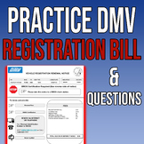 Practice DMV Bill with Questions - High School SPED