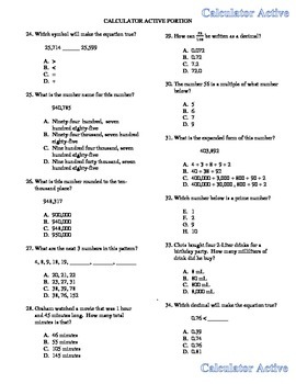 ohio 5th grade math practice test