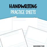 Practice Handwriting Paper Bundle For Kindergaten, First a