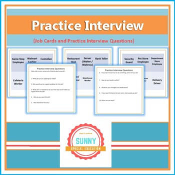 Preview of Practice Interview Questions and Activity