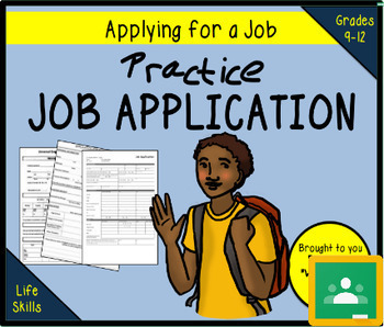 Preview of Practice Job Application - TRADER MOE'S  (Print/Google)