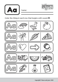 practice letter aa worksheets by lg learn and grow tpt