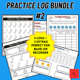 Practice Log Bundle #2: Visual-Oriented Practice Logs for 