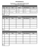 Practice Log for Forensics or Speech & Debate