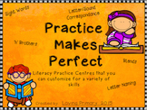 Practice Makes Perfect - Basic Literacy Stations to Practi