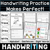 Handwriting Practice for Kindergarten and 1st