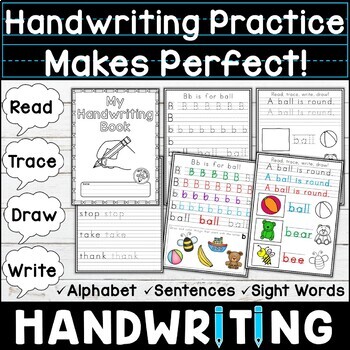 Preview of Handwriting Practice for Kindergarten and 1st