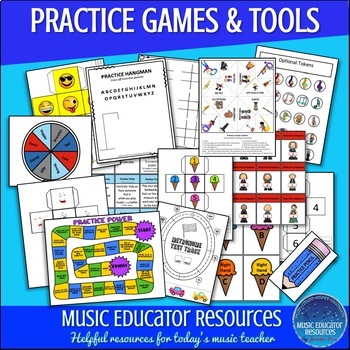 Preview of Practice Music Games and Tools (Reproducible)