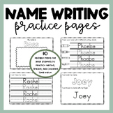 Practice Name Writing Worksheets | Trace Your Name | Edita