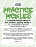Practice Pickles - Music Practice Packet