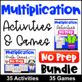 Practice & Play NO PREP Multiplication Worksheets and Game