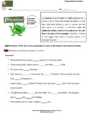 Practice! Practice! Practice! - FREEBIE Prepositions Worksheet