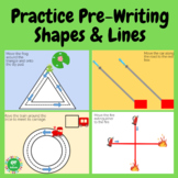 Practice Pre-writing Shapes & Lines - Boom Deck Activity