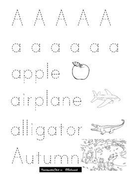 Practice Printing Alphabet Tracing sheets | TpT