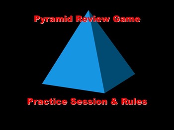 Preview of Practice Pyramid Review Game - World History & Psychology
