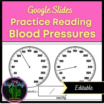Preview of Practice Reading Manual Blood Pressures Digital Worksheet