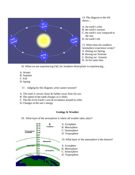 practice review 8th grade physical science test nys by