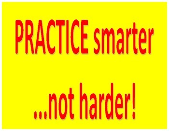 Practice Smarter not Harder Poster by Beginning String Orchestra Resources