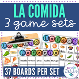 Practice Spanish Food / La Comida Vocabulary Lotería BINGO Game