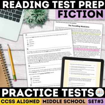 Preview of Fiction Reading Comprehension Passage with Question SBAC & CAASPP Practice Test