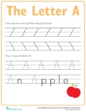 Practice Tracing a letter A