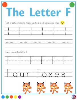 letter f tracing teaching resources teachers pay teachers