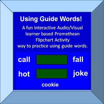 Preview of Practice Using Guitde Words Interactive Promethean Activity