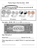 Practice Ways to Make One Dollar $1.00