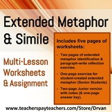 Practice Writing Extended Metaphors (Similes & Metaphors) 